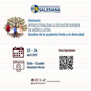 Afiche del Seminario Interculturalizar la Educación Superior en América Latina